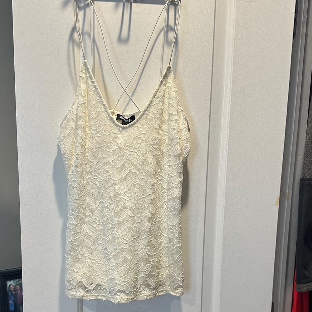 Express Cream Lace Camisole